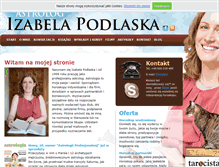 Tablet Screenshot of izabelapodlaska.pl